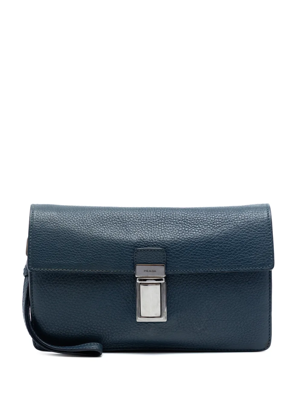 Prada Pre-Owned Clutch Vitello Daino 2000-2013 - Blu