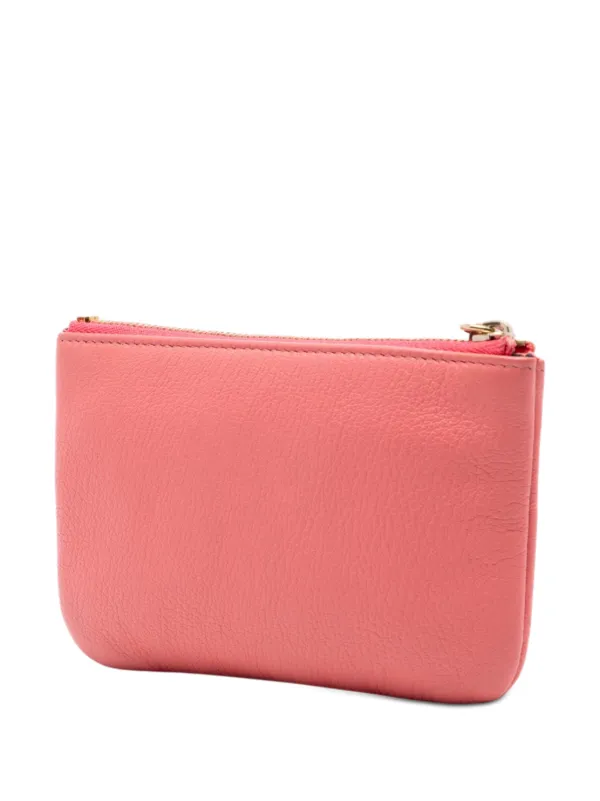 CHANEL Pre-Owned 2018-2019 ミニ ココマーク ゴートスキン カメリア O