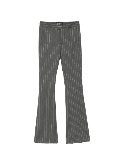 DONDUP pinstripe-pattern flare-cut tailored trousers