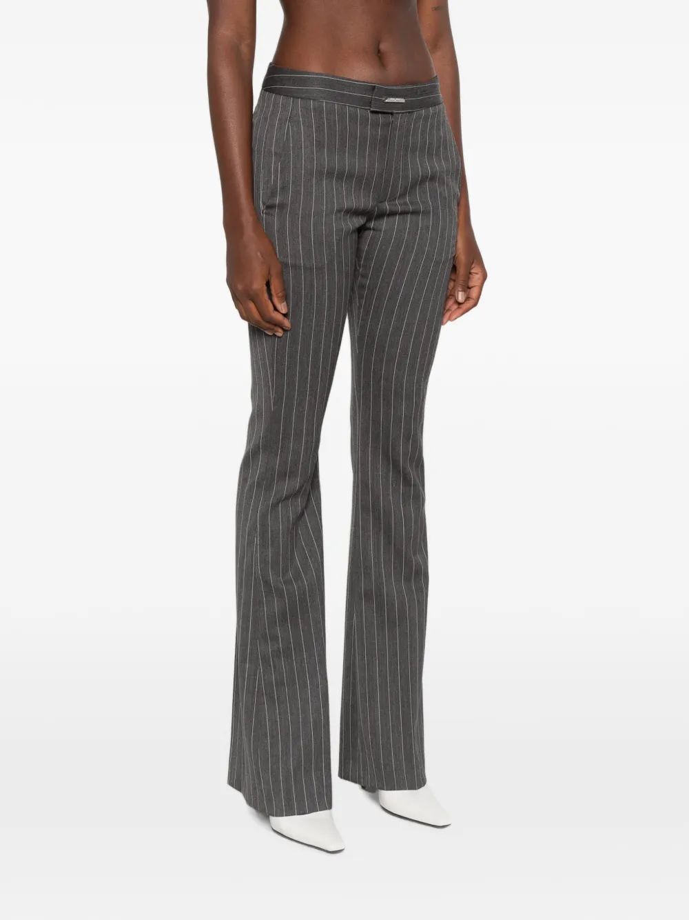 DONDUP Broek met krijtstreep Grijs