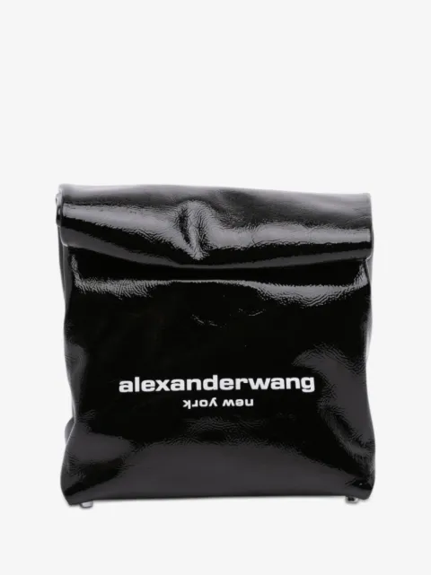 Pre-Owned Alexander Wang pochette à logo verni (2010-2026)