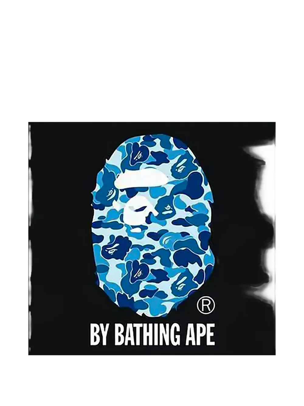 A BATHING APE T-shirt met logoprint Zwart