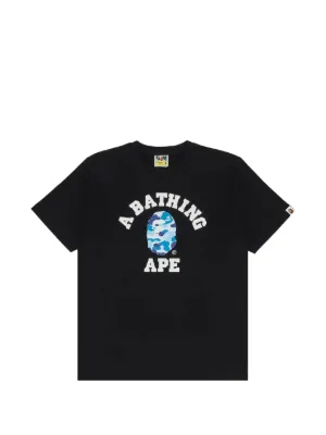 【未使用】A BATHING APE カレッジロゴ Tシャツ ブラック S A BATHING APE® ABC Camo College Cotton T-shirt | Black | FARFETCH