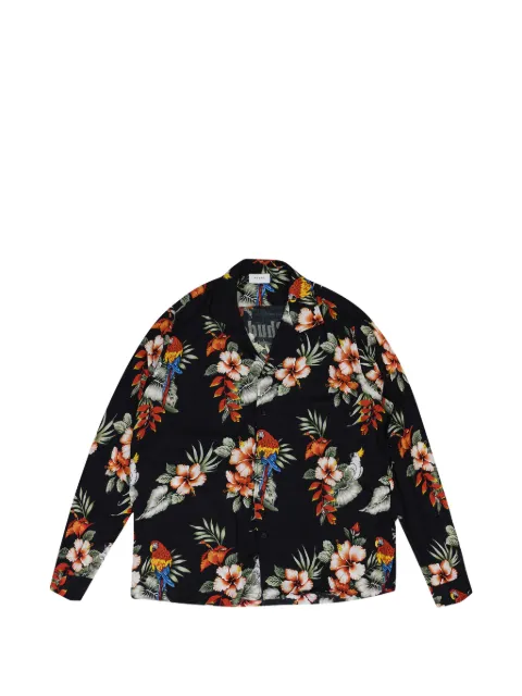 RHUDE floral-print button-up shirt