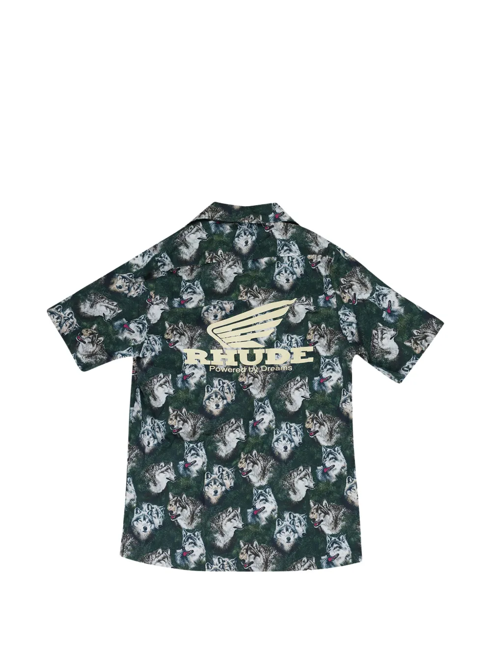 RHUDE T-shirt met wolf-print Groen