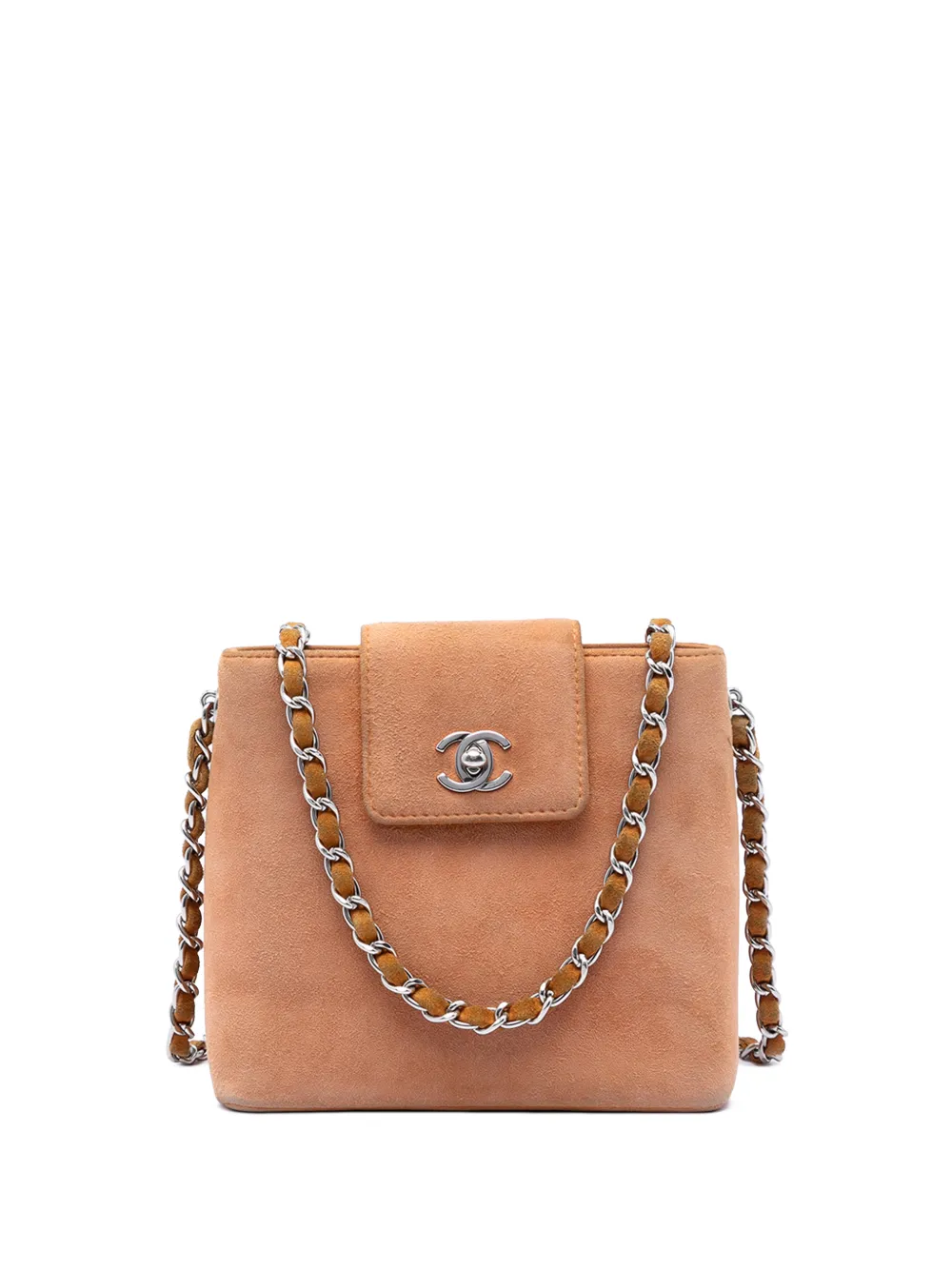 CHANEL Pre-Owned Borsa a tracolla CC in pelle scamosciata 1997-1999 - Marrone