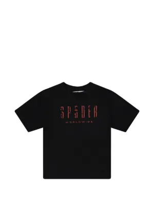 SP5DER x Adidas graphic-print T-shirt | Black | FARFETCH