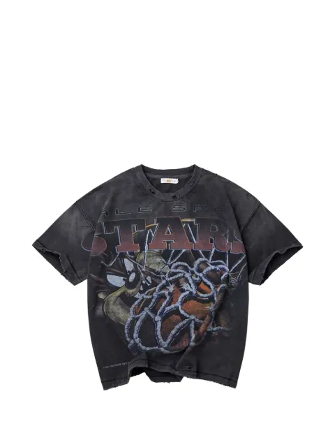 Vale graphic-print distressed T-shirt