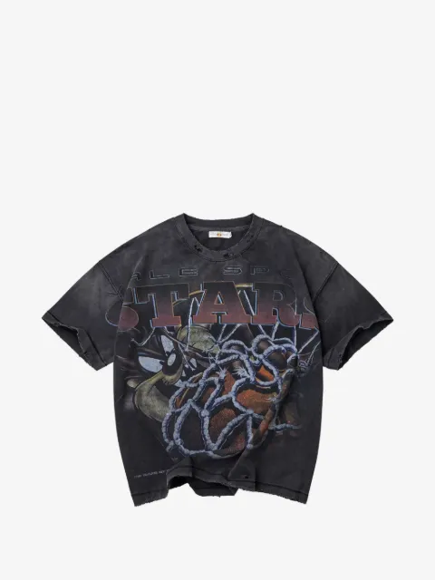 Vale graphic-print distressed T-shirt