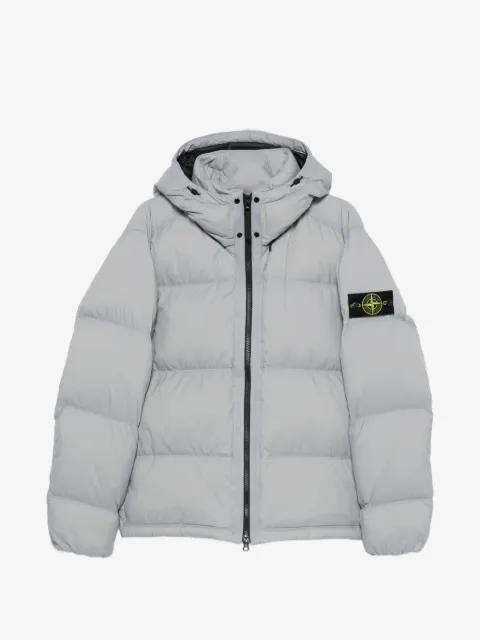 Stone Island Wattierte Matt Ripstop Cordura Kapuzenjacke