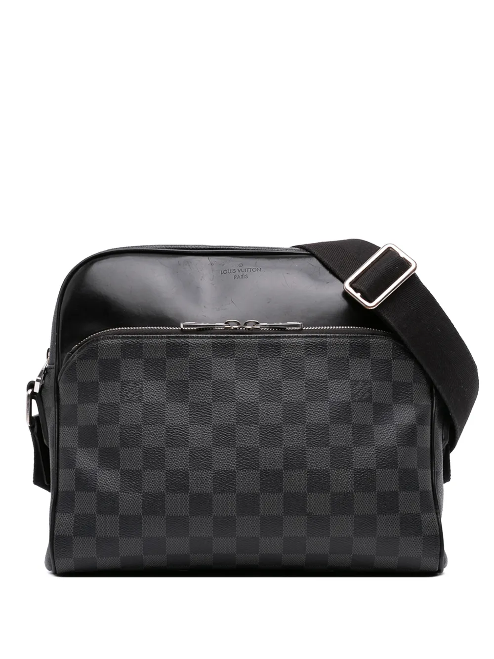 Louis Vuitton Pre-Owned 2017 Damier Graphite Dayton Reporter PM crossbody bag - Black