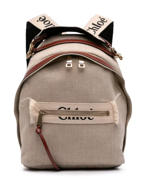 Chloé Pre-Owned 2023 Canvas Woody backpack