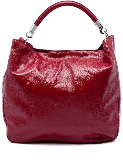 Saint Laurent Pre-Owned 2017 Crinkled Patent Roady Hobo handbag