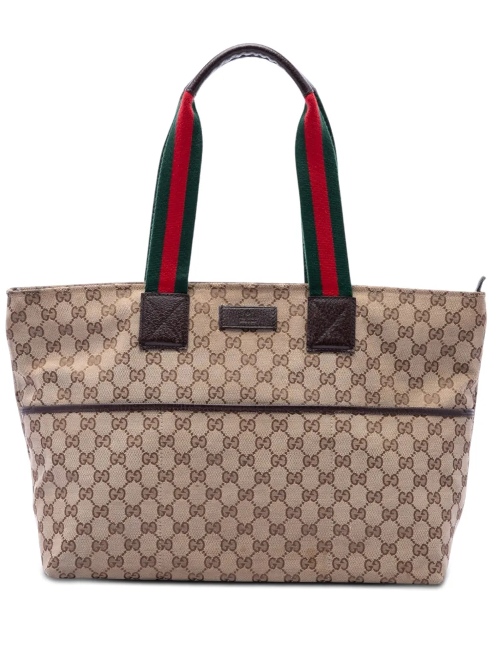 Gucci Pre-Owned 2016-2026 GG Canvas Web tote bag - Neutrals