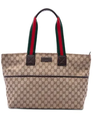 Gucci Pre-Owned 2016-2026 GGキャンバス ウェブ ハンドバッグ