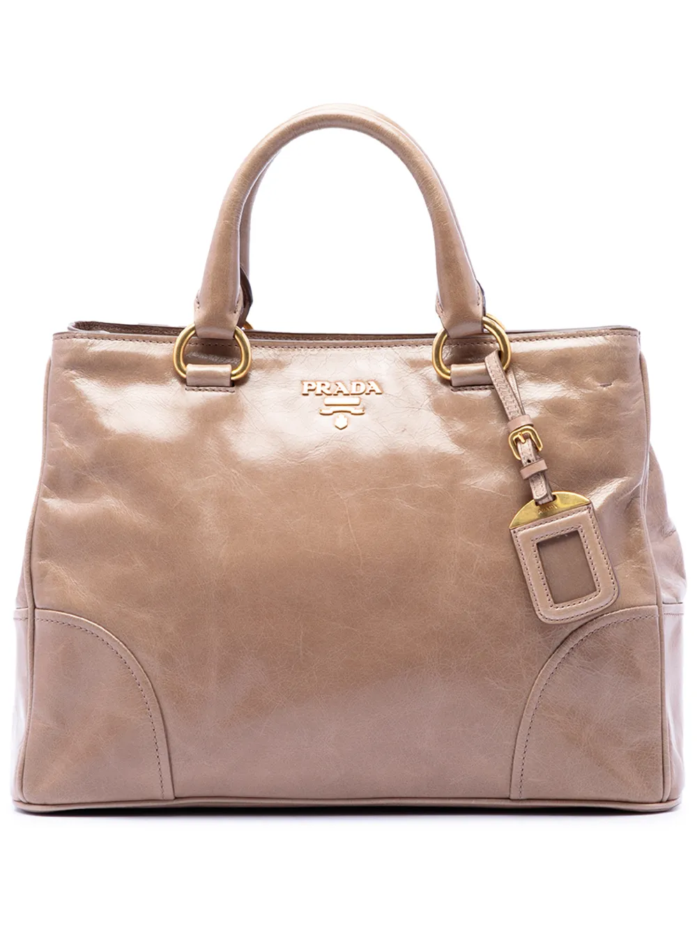 Prada Pre-Owned Borsa a tracolla Vitello Shine 2010-2026 - Marrone