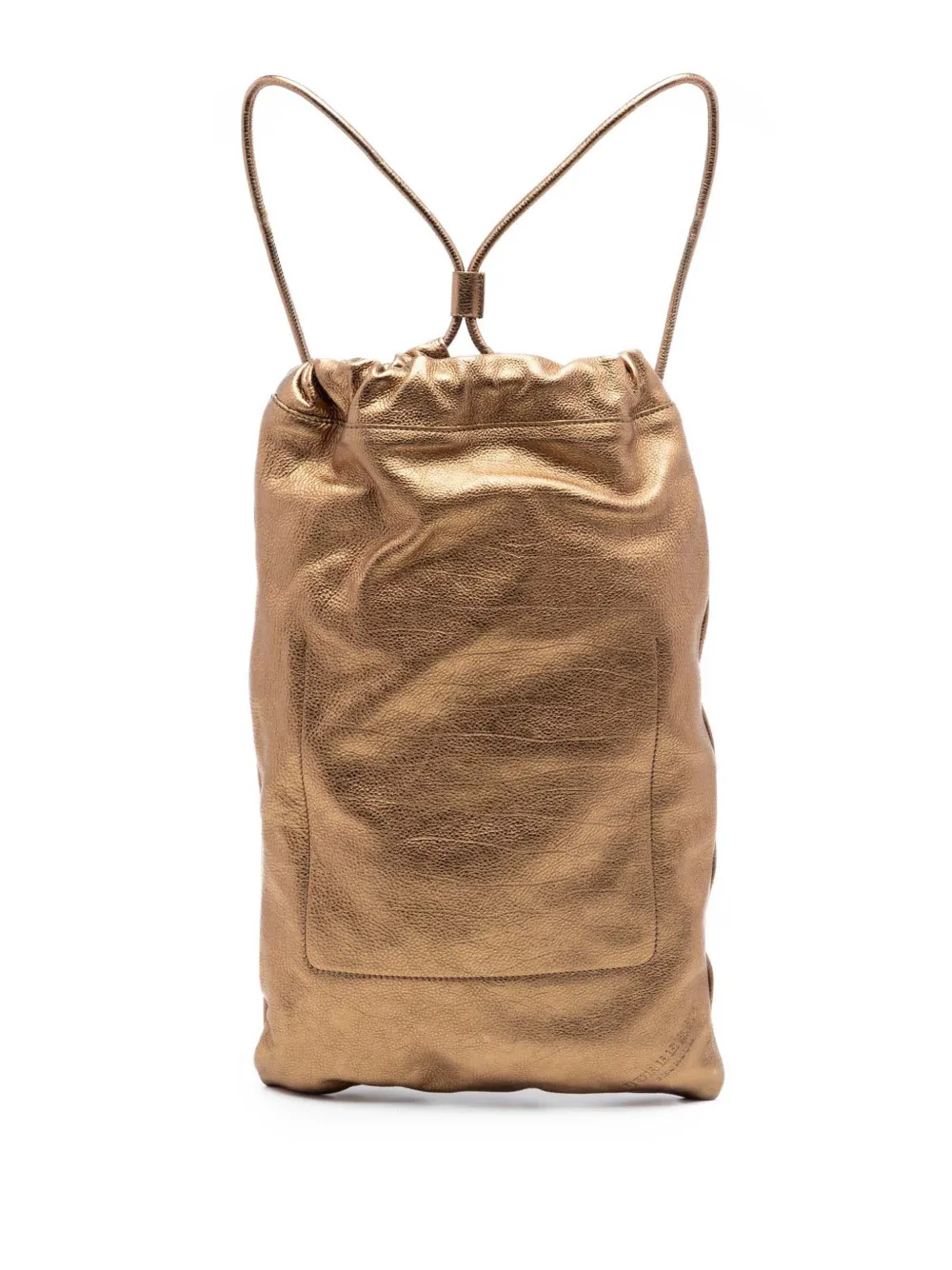 Burberry Pre-Owned Zaino in pelle di vitello pieno fiore con coulisse 2000-2017 - Oro