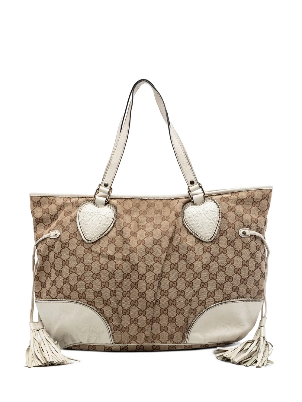 Gucci Pre-Owned Borsa tote Tribeca grande in tela GG 2016-2026 - Bianco