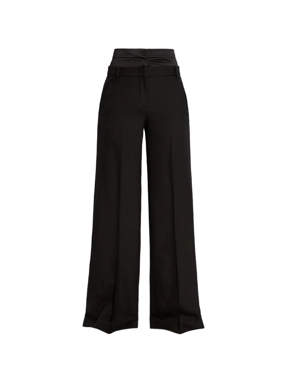 ERDEM Pantalon met wijde pijpen Zwart