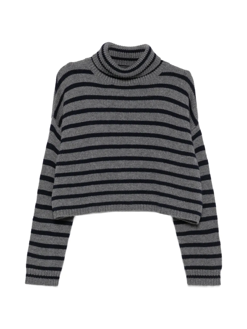 Lisa Yang Zerlina striped roll-neck jumper - Grau