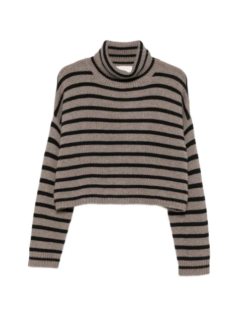 Lisa Yang Gestreifter Zerlina Rollkragenpullover