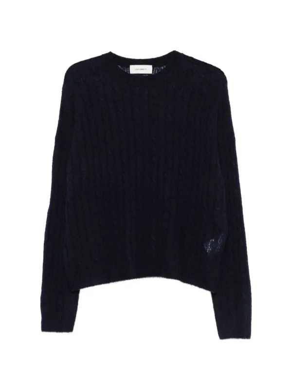 Lisa Yang Amabel Cable-knit Sweater in Blue