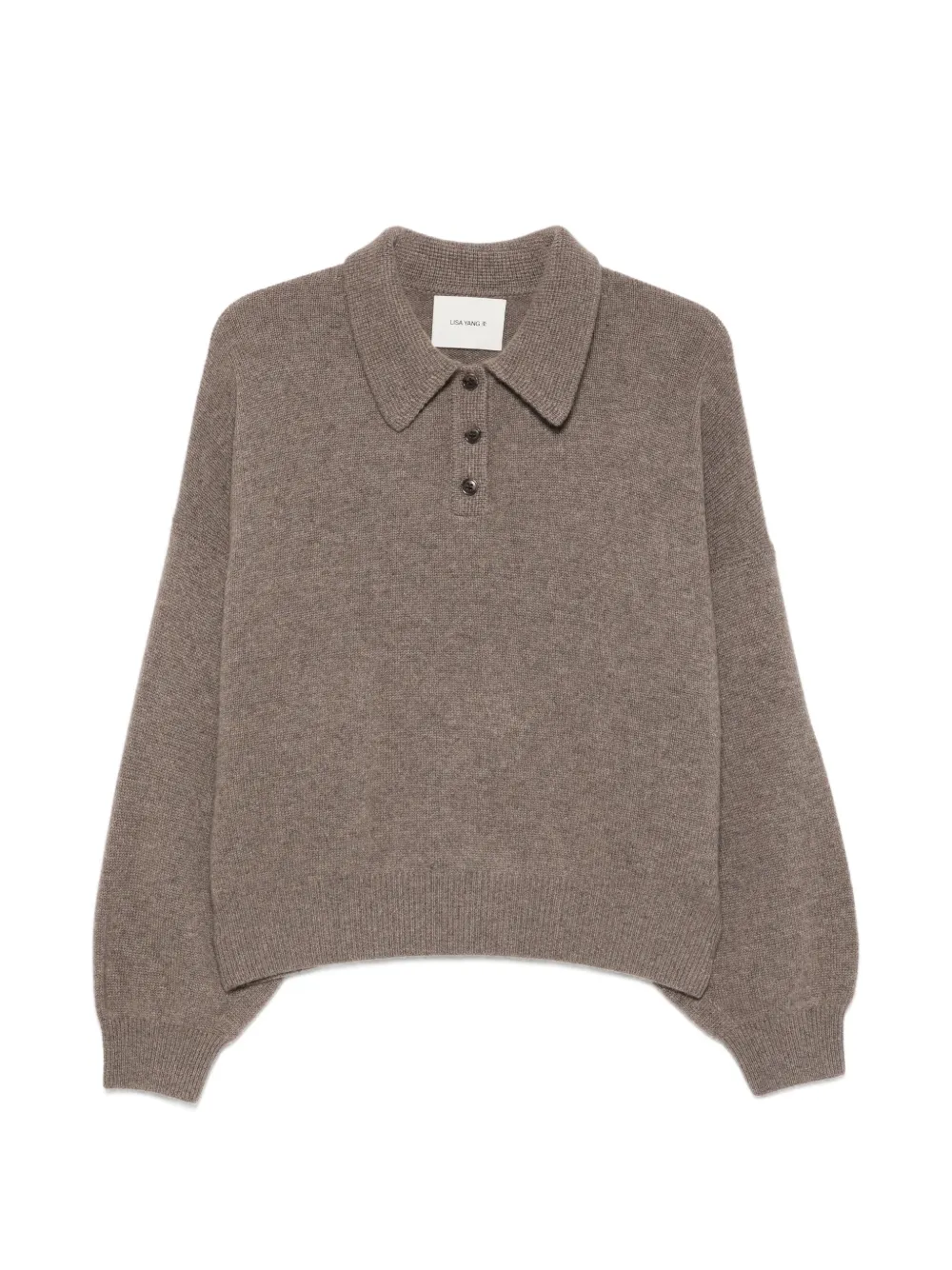 Lisa Yang button-fastening polo shirt - Marrone