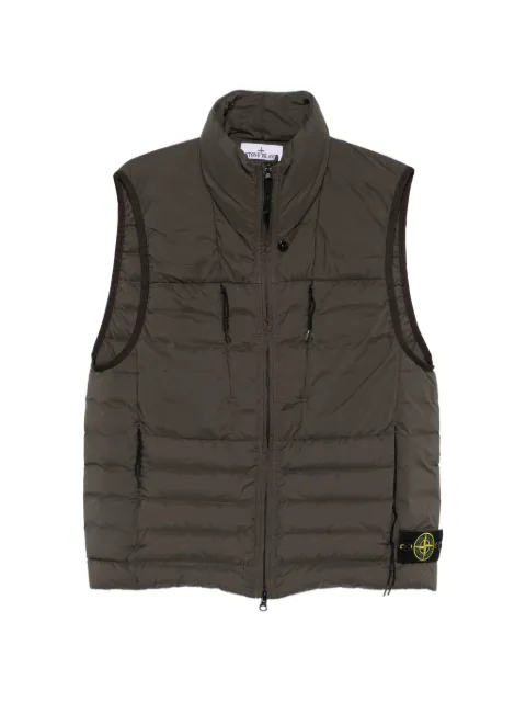 Stone Island quilted logo-patch gilet