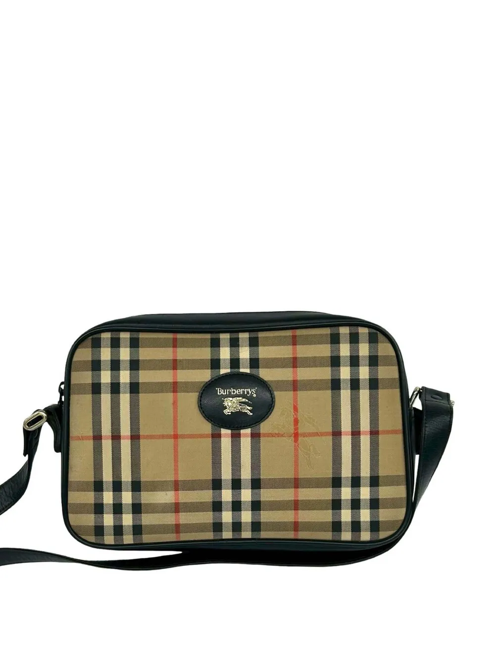 Burberry Pre-Owned Borsa a tracolla con motivo Haymarket Check XX secolo - Toni neutri