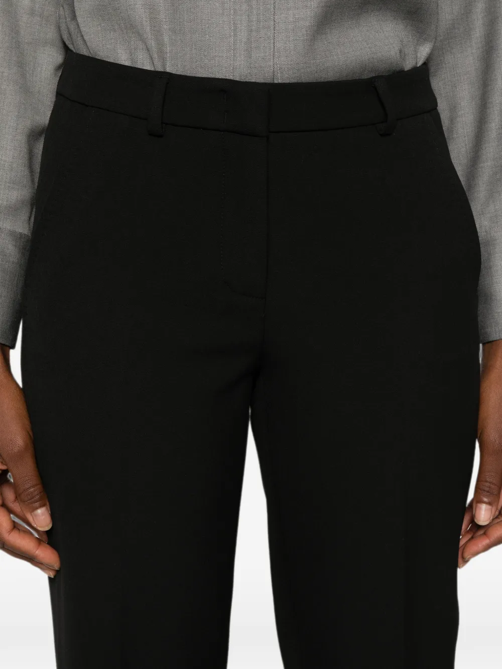 Peserico Pantalon met riemlussen Zwart