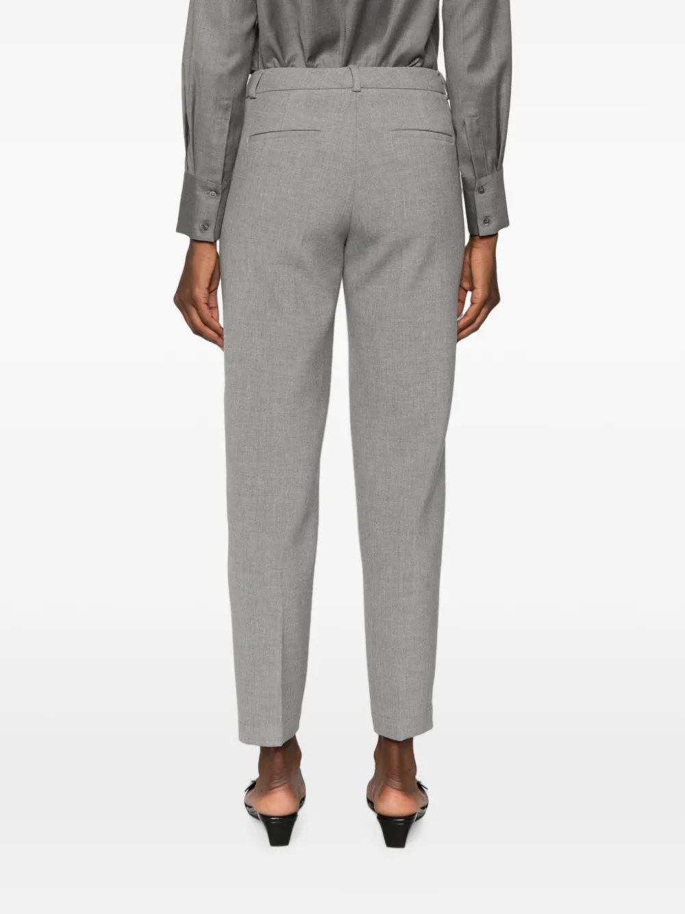 Peserico belt-loops tailored trousers Grijs