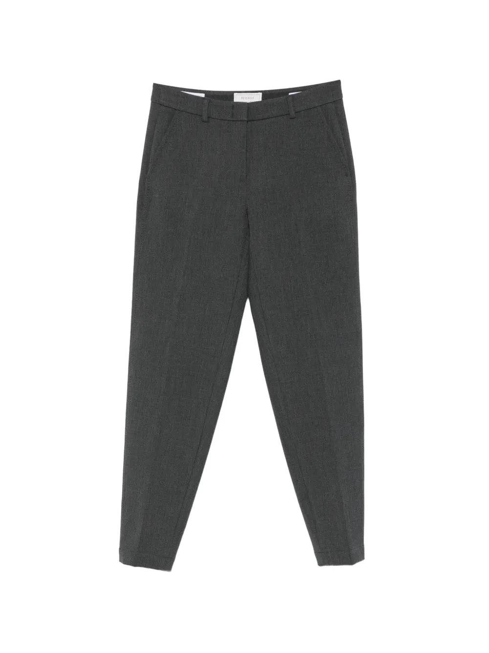 Peserico belt-loop cropped trousers - Grigio