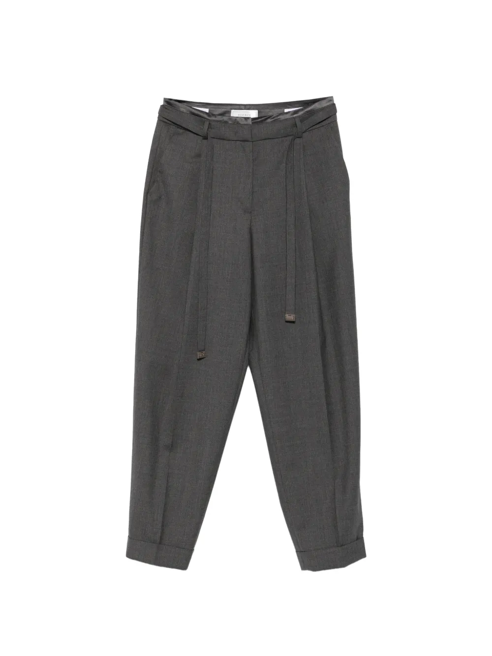 Peserico Pantaloni plissé con cintura - Grigio