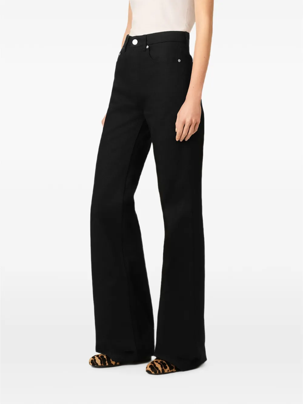 AMI Paris Flared jeans Zwart