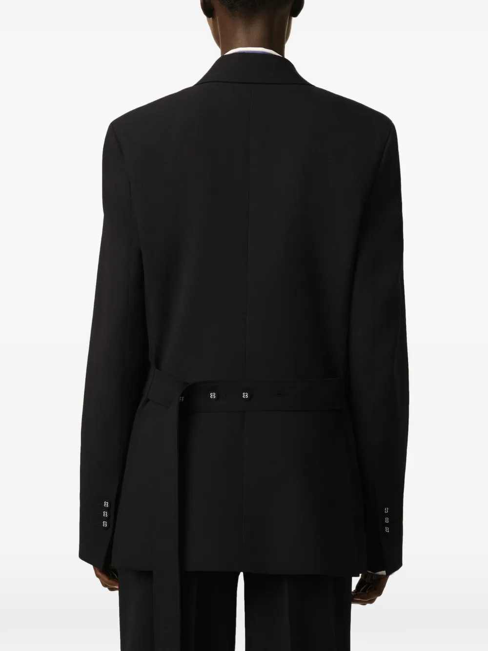 AMI Paris Blazer met dubbele rij knopen Zwart