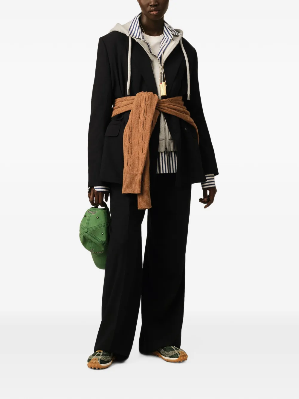 AMI Paris Blazer met dubbele rij knopen Zwart
