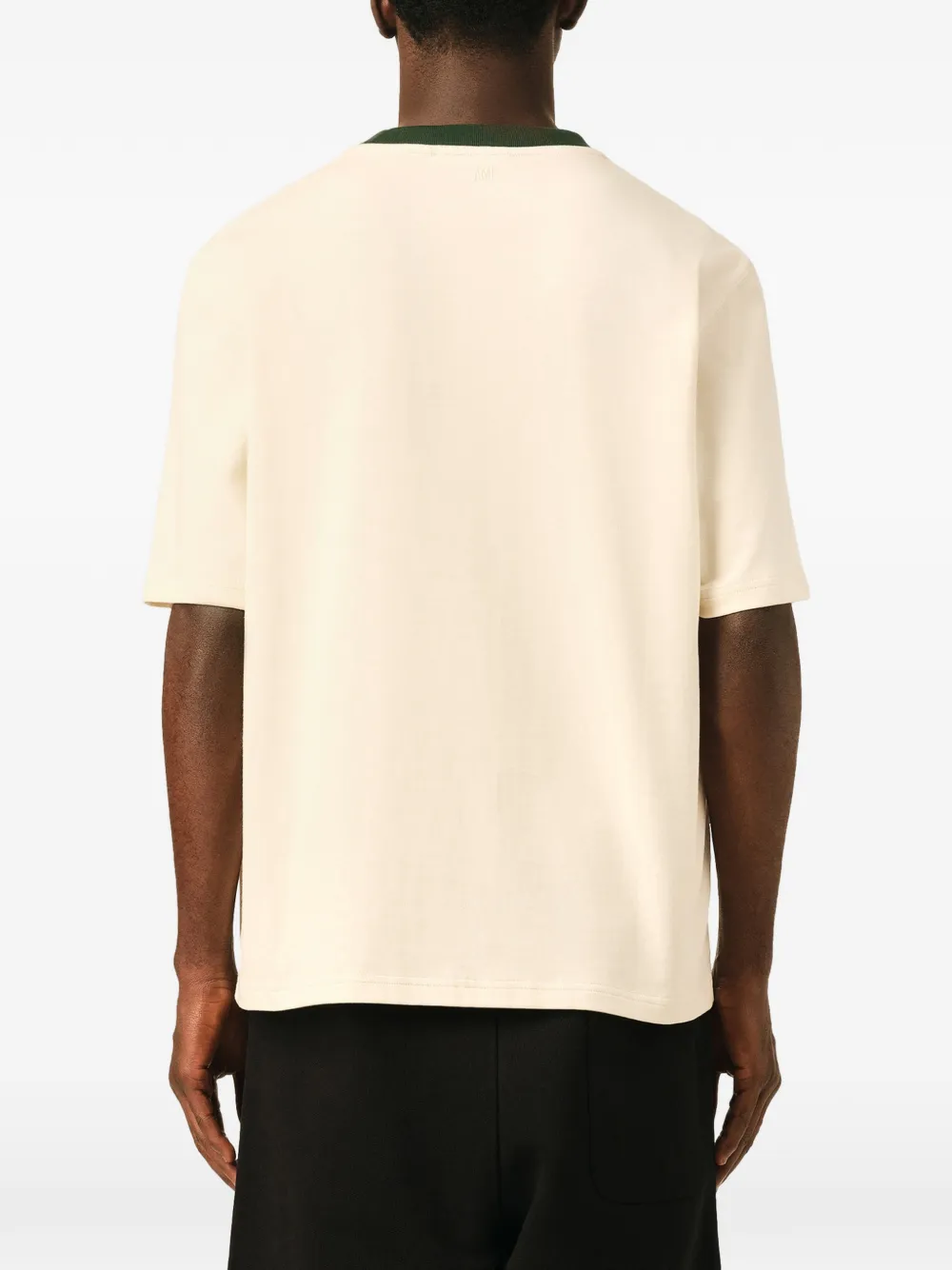 AMI Paris Katoenen T-shirt met tekst Beige