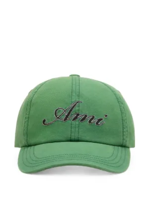 AMI Paris Ami De Coeur Baseball Cap | Black | FARFETCH AU