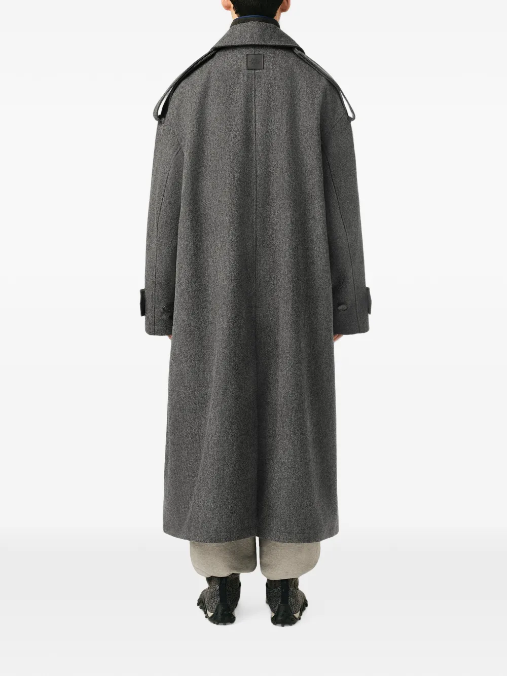 AMI Paris Wollen trenchcoat Grijs