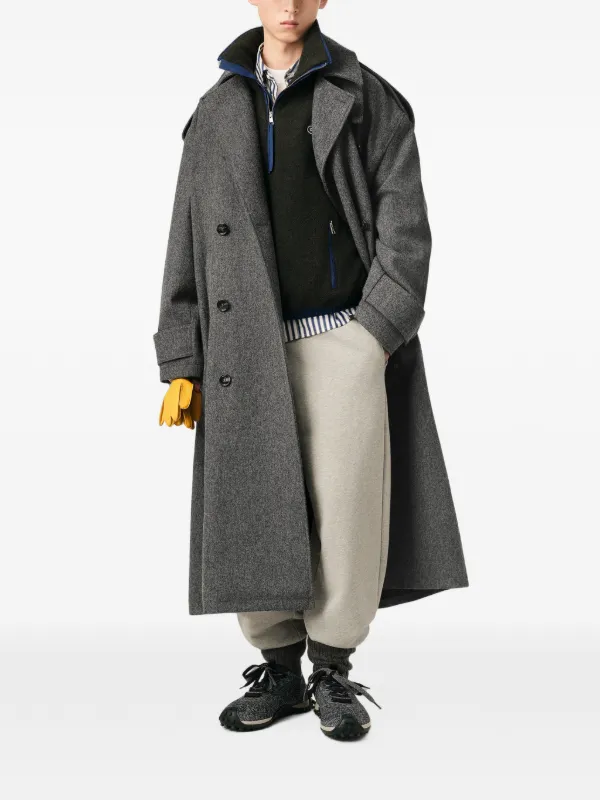 AMI Paris トレンチコート | グレー | FARFETCH JP