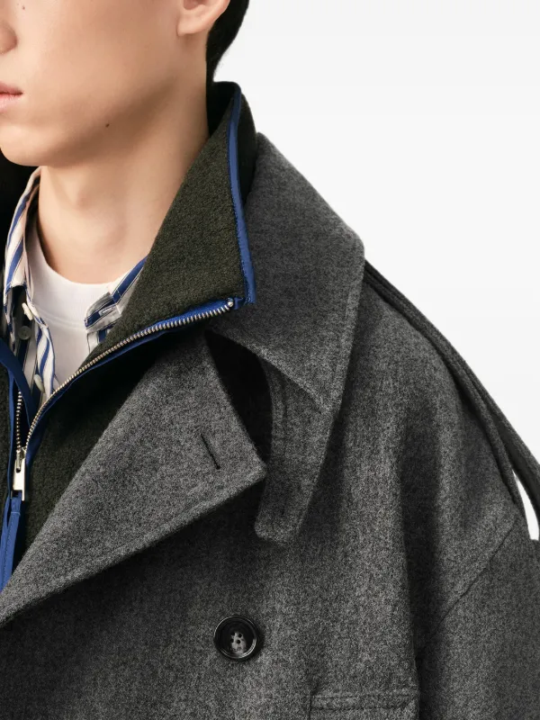 AMI Paris トレンチコート | グレー | FARFETCH JP