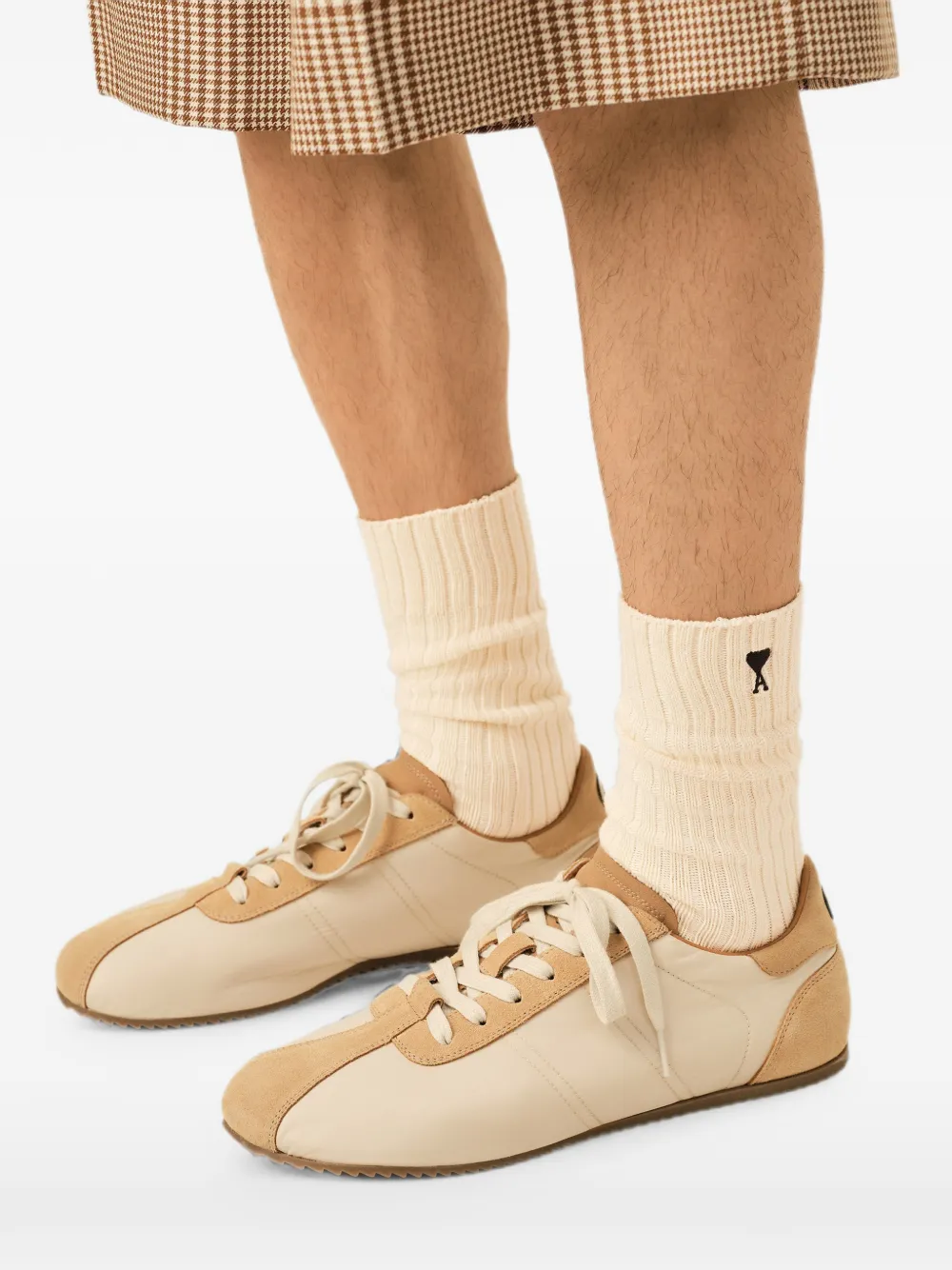 AMI Paris Ami de Coeur katoenen sokken Beige