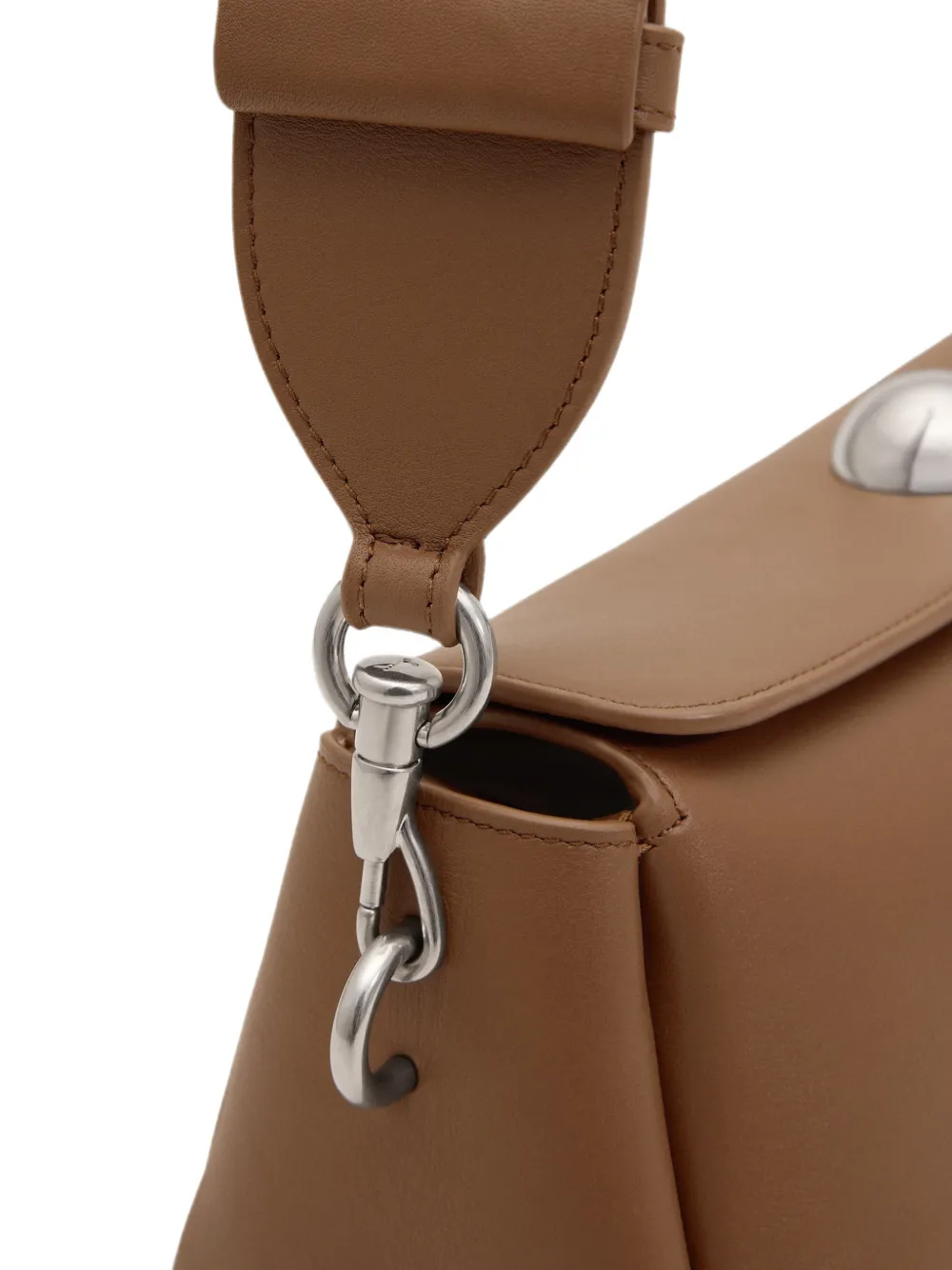 AMI Paris Leren Carrousel tas Bruin