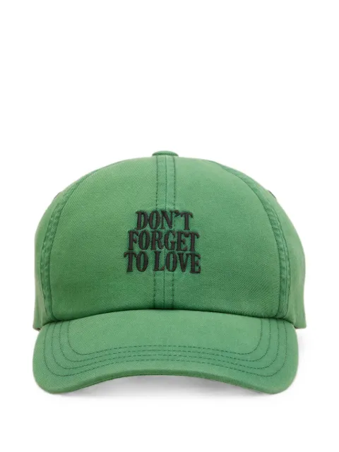 AMI Paris cotton Don't Forget To Love cap