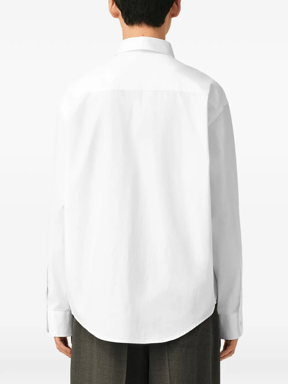 AMI Paris Boxy katoenen overhemd met Ami de Coeur Wit