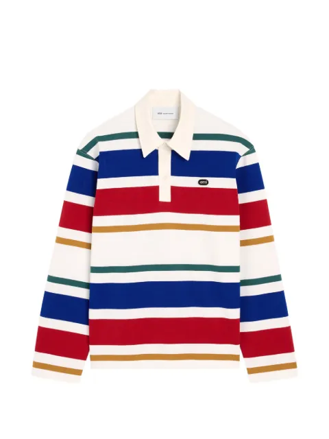 AMI Paris playera tipo polo de algodón con parche Ami