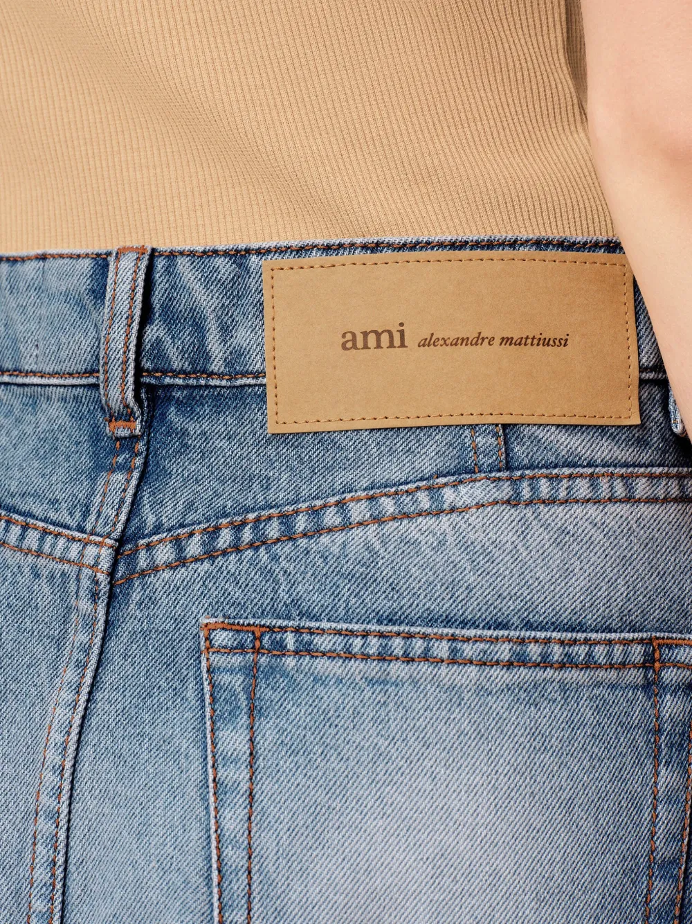 AMI Paris Rok met A-lijn Blauw
