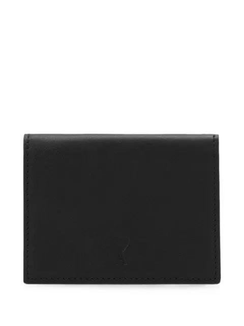 AMI Paris cowhide-leather tri-fold wallet with Ami de Coeur