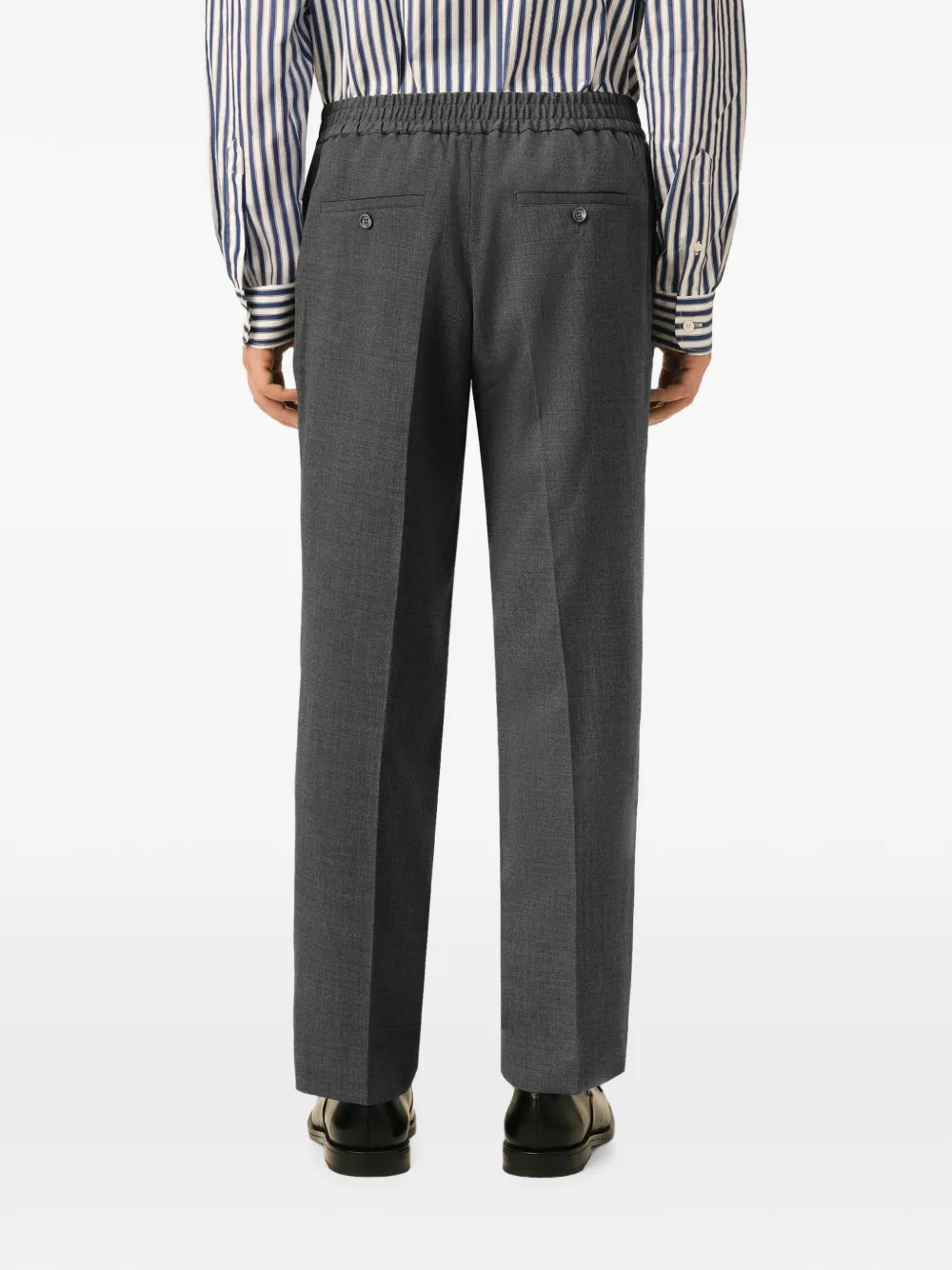 AMI Paris Broek met elastische taille Grijs