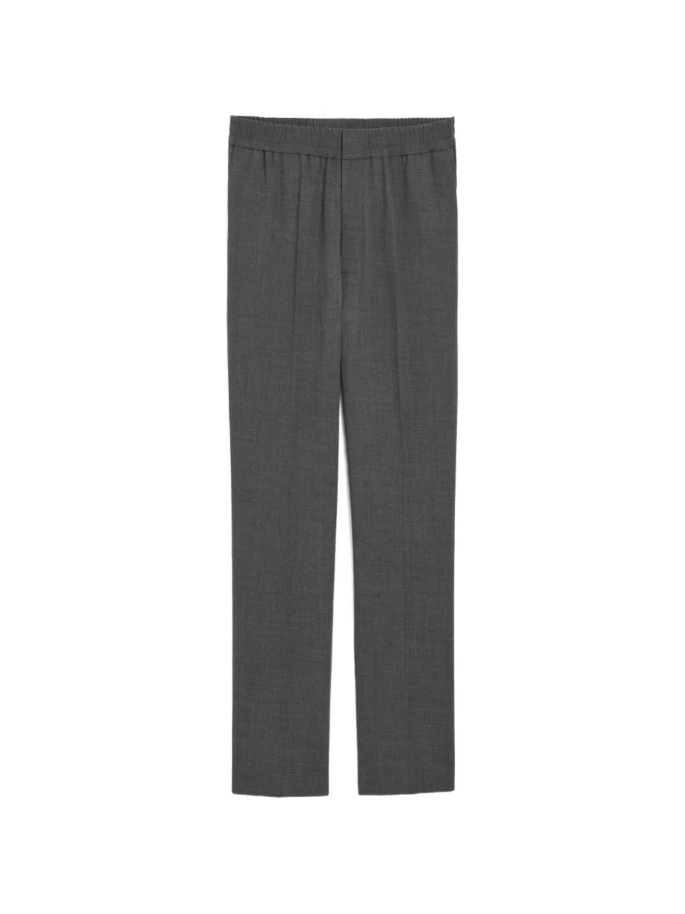 AMI Paris Pantaloni in lana con vita elasticizzata - Grigio
